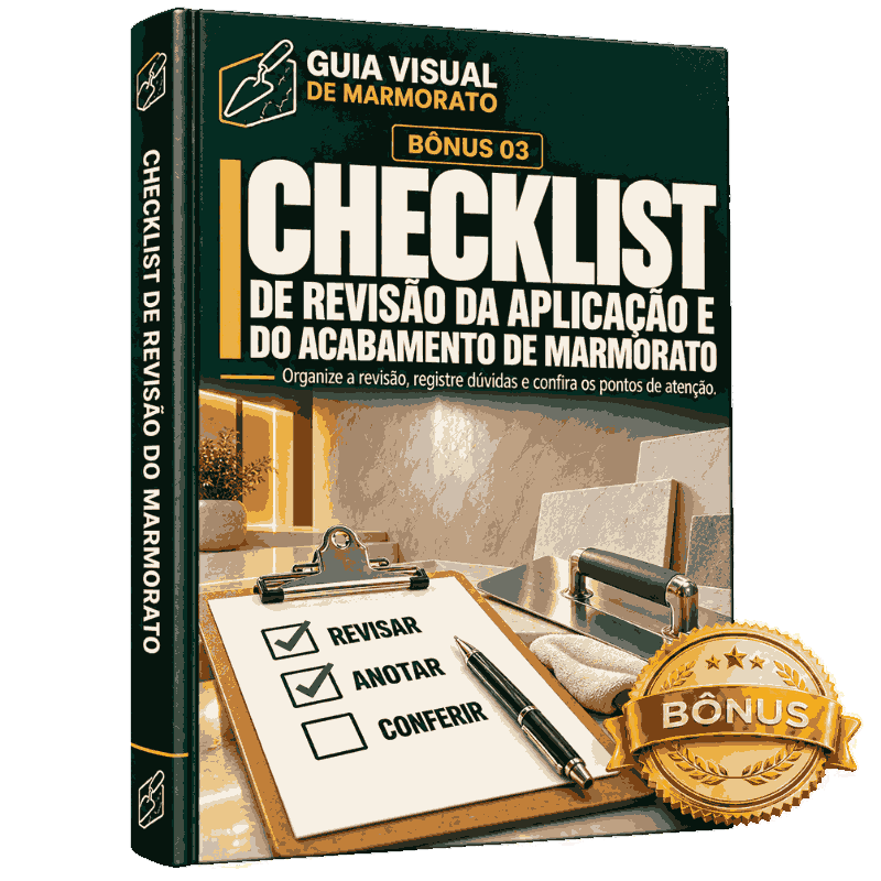 Checklists de Revisão da Aplicação e do Acabamento de Marmorato
